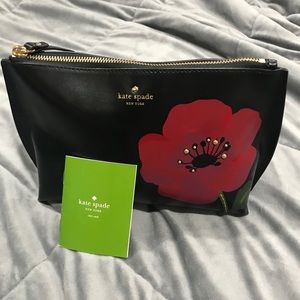 Kate Spade Leather Clutch/Cosmetic Bag